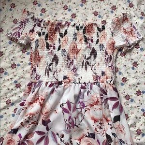 Floral Maxi Romper Dress